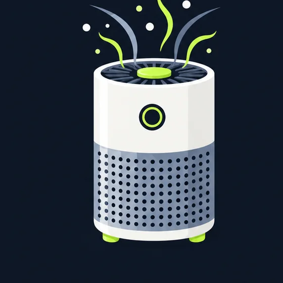 Illustration of a HEPA air purifier