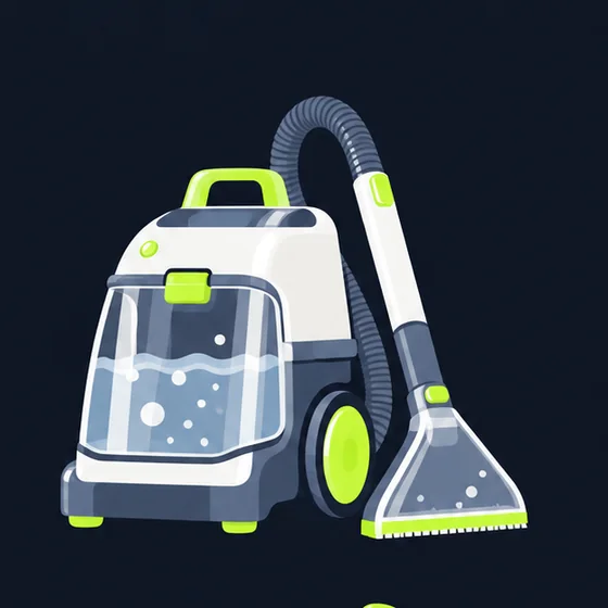 Illustration of a carpet washer