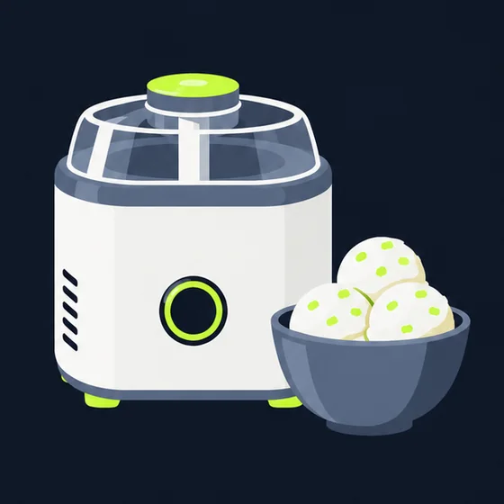 Illustration of an ice cream and frozen dessert maker