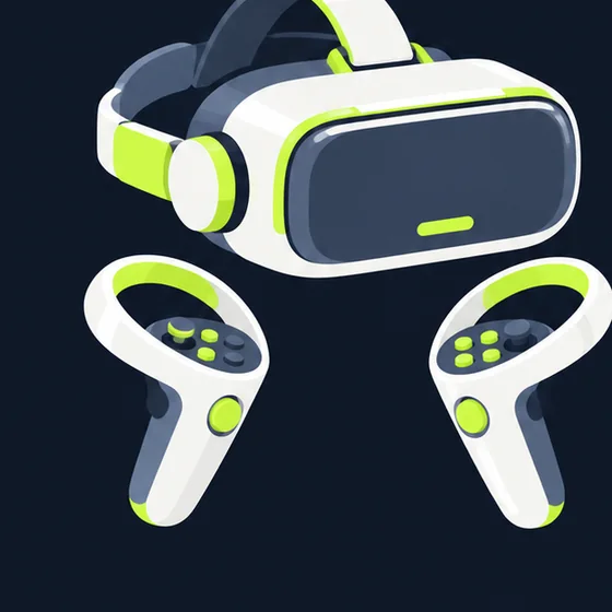 Illustration of a standalone VR headset